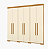 Roupeiro Cancun Freijo/Off White 80.550 - Imagem 1