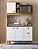 Cozinha Compacta Azaleia Mel/Branco - Imagem 1