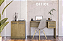 Conjunto Office Mesa de Escritório e Balcão 2 Portas Mel - Imagem 1