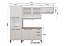 Cozinha Modulada Bari Branco 100%MDF - Imagem 2