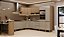 Cozinha Modulada Cora Freijo/Mocca 100% MDF - Imagem 1