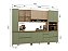 Cozinha Modulada Domus Carvalho/Verde 100% MDF - Imagem 2