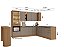 Cozinha Modulada Vitra Freijo/Mocca - Imagem 2