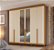 Roupeiro Newton Nature/Champagne 100% MDF - Imagem 1