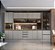 Cozinha Alma Cinza/Mascavo 100% MDF - Imagem 1