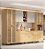 Cozinha Aura Carvalho/Cinza Cristal 100% MDF - Imagem 1