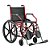 Cadeira de rodas 1012 c/ Elevação Vinho 45cm - JAGUARIBE - Imagem 1