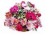 Cesta de Flores em Tons Rosados - Imagem 1
