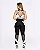 CONJUNTO FITNESS LEGGING E TOP- PRETO E BRANCO - Imagem 2
