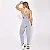 Conjunto Top e Legging Basic Com Recorte No Joelho - CINZA - Imagem 2