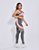 CONJUNTO ACADEMIA TOP E LEGGING- CINZA ROSE- - Imagem 2
