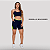 CONJUNTO FITNESS TOP E BERMUDA- AZUL MARINHO COM DETALHE NEON - Imagem 2