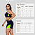CONJUNTO FITNESS TOP E BERMUDA- AZUL MARINHO COM DETALHE NEON - Imagem 4