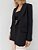 Blazer Alfaiataria Feminino Forrado Preto Luana - Mini Moni - Imagem 5