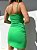 Vestido de Alça Tubinho com Amarração no Decote Rebeca Verde Maçã Verde - Mini Moni - Imagem 5