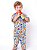 Pijama Infantil Macacão Unissex Abecedário Colorido - Imagem 3
