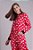 PIJAMA MACACÃO FEMININO COM PEZINHO *REMOVÍVEL* - PEÇA DESEJO- URSO POLAR VERMELHO COM FELPA - Imagem 2