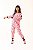 PIJAMA MACACÃO INFANTIL/TEEN COM PEZINHO REMOVÍVEL - PANDINHA ROSA - MOLETINHO COM FELPA - Imagem 1