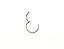 Argola aço nariz click 1.0mm x 8mm - Imagem 2