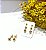 trio de brinco bolinha folheado ouro18k - Imagem 1