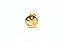 Piercing símbolo hippie prata dourado 8mm - Imagem 1