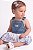 Jardineira Bebê OshKosh – Jeans com Saia Floral e Borboletas - Imagem 2