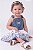 Jardineira Bebê OshKosh – Jeans com Saia Floral e Borboletas - Imagem 4