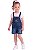 Conjunto Infantil Calvin Klein Jeans – Jardineira Jeans + Camiseta - Imagem 1