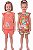 Kit Pijama Infantil Carter’s 4 Peças Floral - Imagem 1