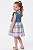 Vestido Infantil Calvin Klein – Chambray com Saia de Tule Xadrez - Imagem 2