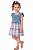 Vestido Infantil Calvin Klein – Chambray com Saia de Tule Xadrez - Imagem 1