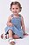 Jardineira OshKosh Infantil Jeans Claro com Bolso Coração - Imagem 2