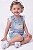 Jardineira Infantil OshKosh Jeans Claro com Detalhes em Laise - Imagem 2