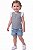 Blusa Infantil Oshkosh Listrada com Mangas em Laise - Imagem 1