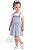 Conjunto Infantil Carter’s Salopete Chambray + Camiseta Floral - Imagem 1