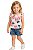 Conjunto Gap Infantil – Batinha Floral + Shorts Jeans - Imagem 1