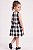 Vestido Infantil Carter’s Xadrez Preto e Cinza com Laços - Imagem 2