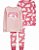 Pijama Kit 3 pçs  Urso Rosa Carters - Imagem 5