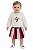 Conjunto Bebê Tommy Hilfiger - Blusa Pelúcia Off-White e Saia Plissada - Imagem 3