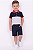 Conjunto Infantil Tommy Hilfiger Polo Color Block e Bermuda Azul-Marinho - Imagem 2