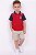 Conjunto Infantil Tommy Hilfiger Polo Vermelha e Bermuda Bege - Imagem 2