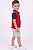 Conjunto Infantil Tommy Hilfiger Polo Vermelha e Bermuda Bege - Imagem 5