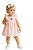 Vestido Infantil Tommy Hilfiger Listrado Rosa bebe - Imagem 1