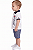 Conjunto Bebê Tommy Hilfiger Polo Branca e Bermuda Azul - Imagem 5