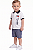Conjunto Bebê Tommy Hilfiger Polo Branca e Bermuda Azul - Imagem 3