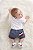 Conjunto Bebê Tommy Hilfiger Body Polo Branco e Bermuda - Imagem 3