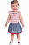 Conjunto Bebê Tommy Hilfiger – Blusa Listrada + Saia com Corações - Imagem 1