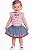 Conjunto Bebê Tommy Hilfiger – Blusa Listrada + Saia com Corações - Imagem 4