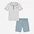 Conjunto Infantil Calvin Klein Polo e Bermuda Verde em Sarja - Imagem 4