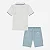 Conjunto Infantil Calvin Klein Polo e Bermuda Verde em Sarja - Imagem 5